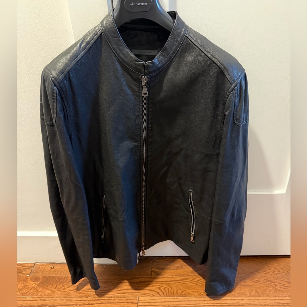 John Varvatos Men’s Leather Jacket Size US 42-44